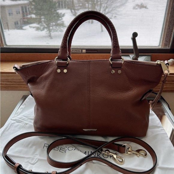 Rebecca Minkoff Leather Satchel in Cognac - Picture 4 of 12